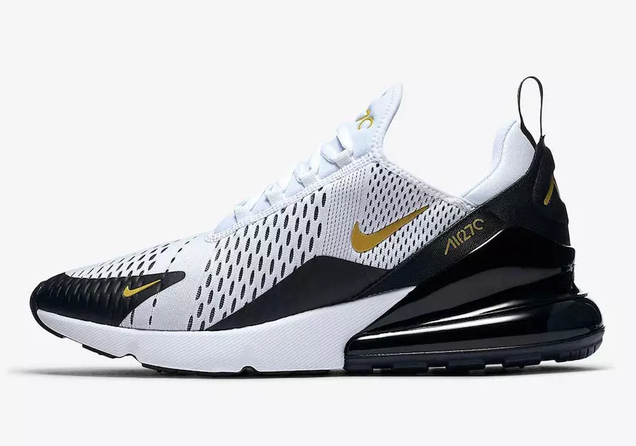 Nike Air Max 270 бело црно злато AV7892-100