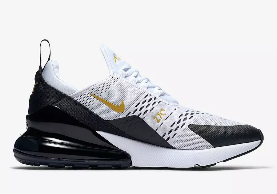 Nike Air Max 270 Blancas Negras Doradas AV7892-100