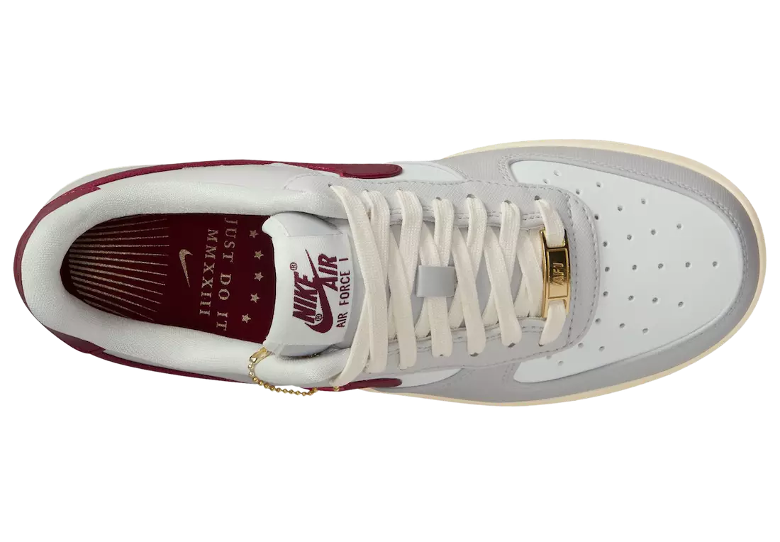 Nike Air Force 1 Low Photon Dust Team Red Summit White Muslin DV7584-001 Útgáfudagur