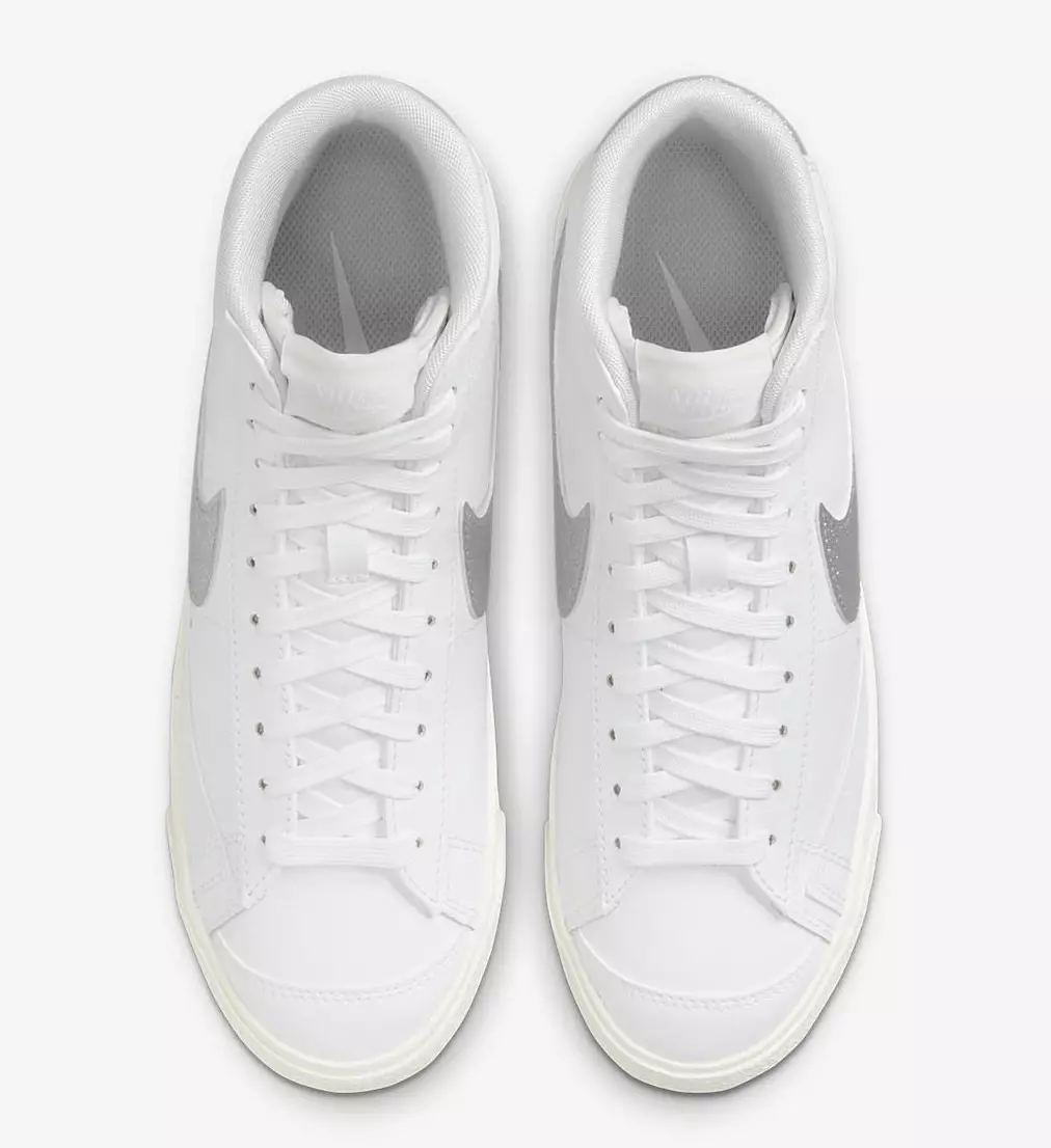 Nike Blazer Mid White Metallic Prata DQ7574-100 Data de lançamento