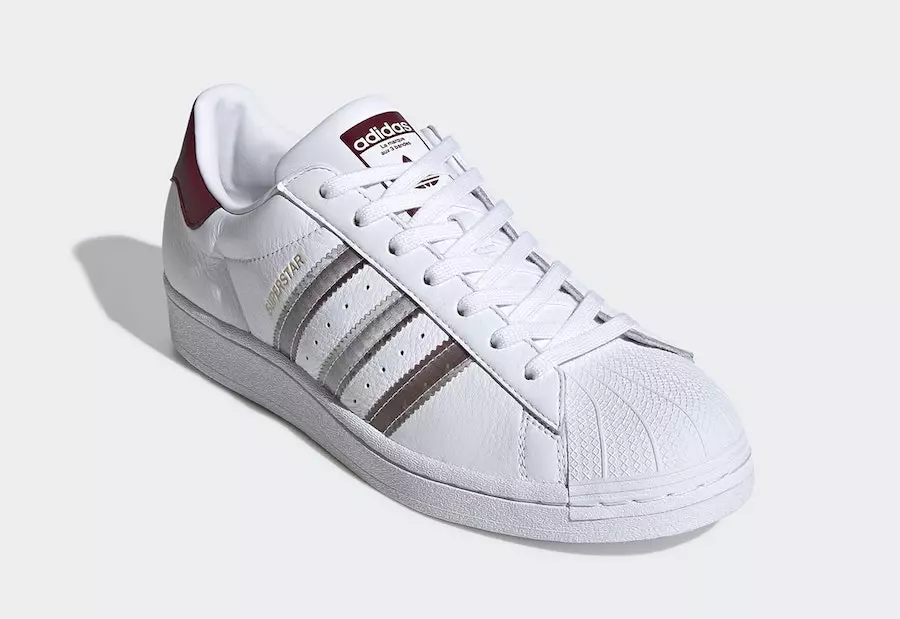 adidas Superstar White Burgundy FX4419 Թողարկման ամսաթիվ