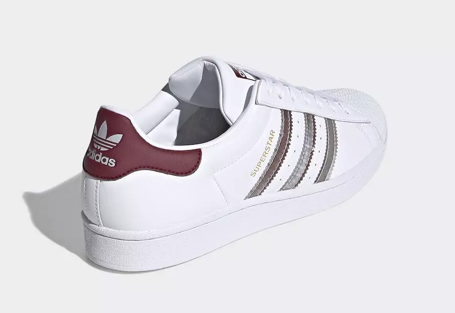 adidas Superstar White Burgundy FX4419 Releasedatum