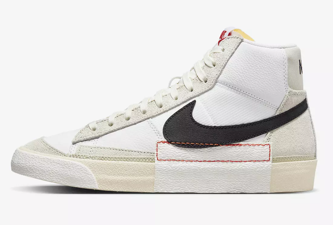 Nike Blazer Mid 77 רעמאַסטערעד DQ7673-100 מעלדונג טאָג