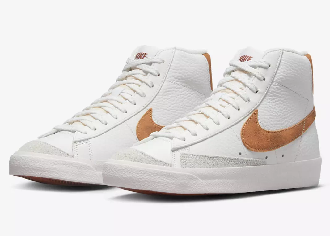 Nike Blazer Mid 77 White Appelsínugult rúskinn DX8948-100 Útgáfudagur