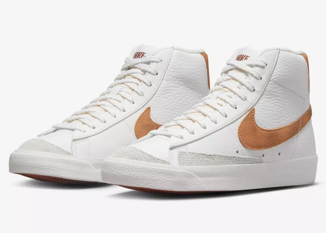 Date de sortie de la Nike Blazer Mid 77 Blanche Orange Suede DX8948-100