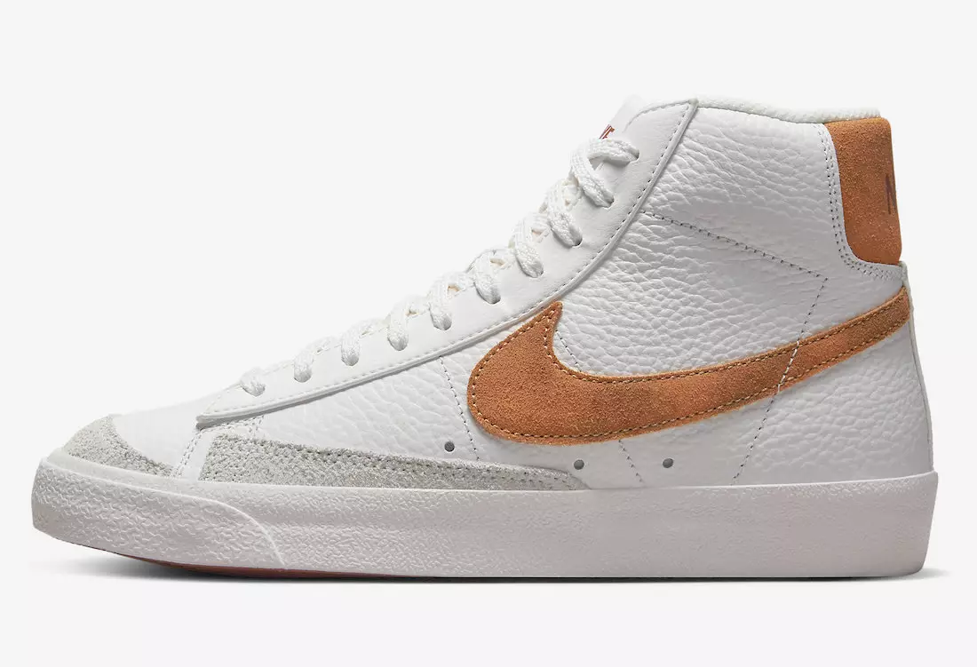 Nike Blazer Mid 77 White Orange Suede DX8948-100 Data premiery