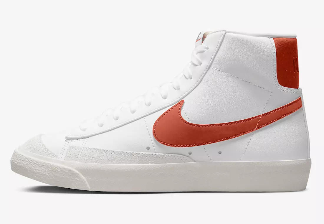 Nike Blazer Mid 77 White Orange DZ4408-100 تاريخ الإصدار