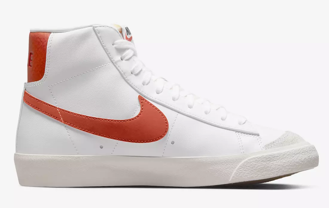 Nike Blazer Mid 77 Branco Laranja DZ4408-100 Data de lançamento