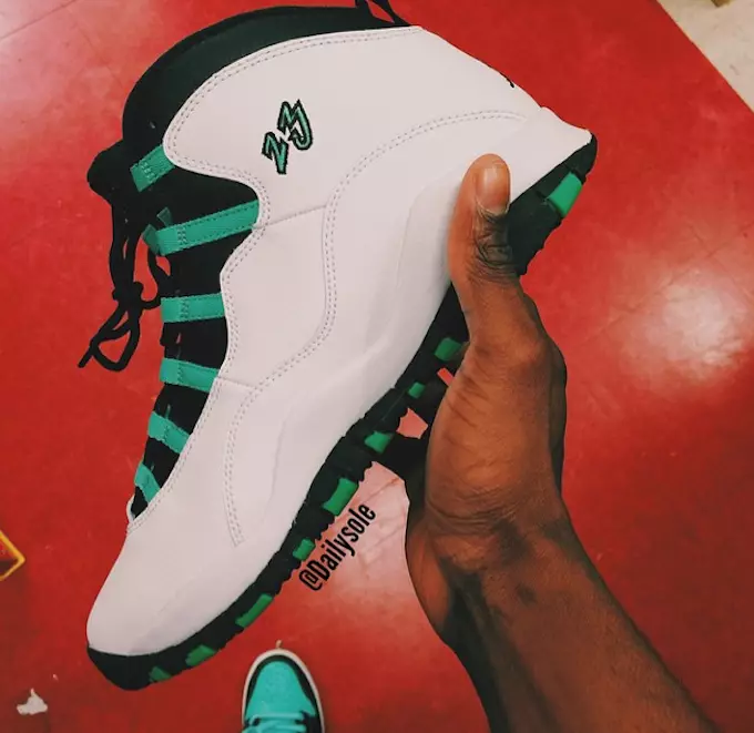 Air Jordan 10 GS Սպիտակեցված փիրուզագույն