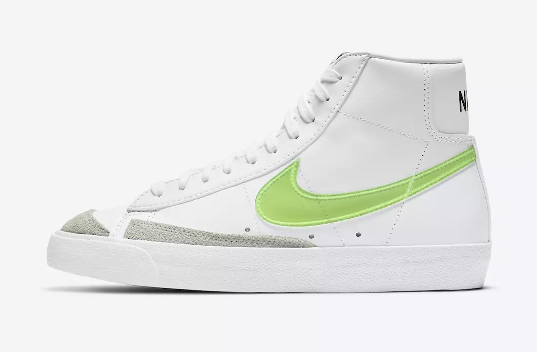 Nike Blazer Mid Green Swoosh DJ3050-100 Tarehe ya Kutolewa