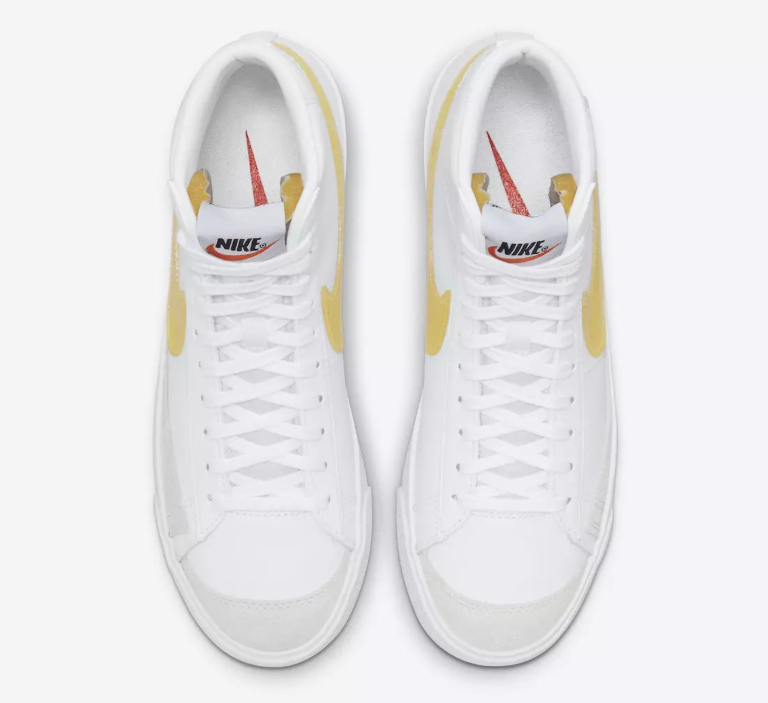 Nike Blazer Mid Yellow Swoosh DJ3050-101 გამოშვების თარიღი