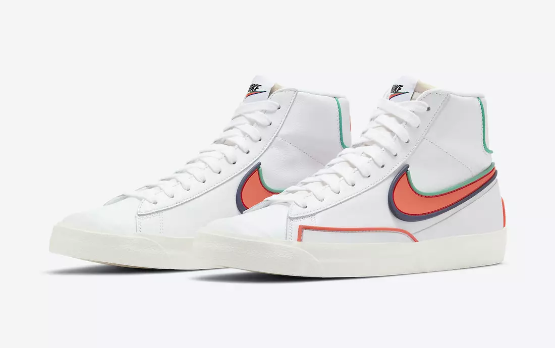 Nike Blazer Mid '77 Infinite Highlighted With Crimson and Blue Void