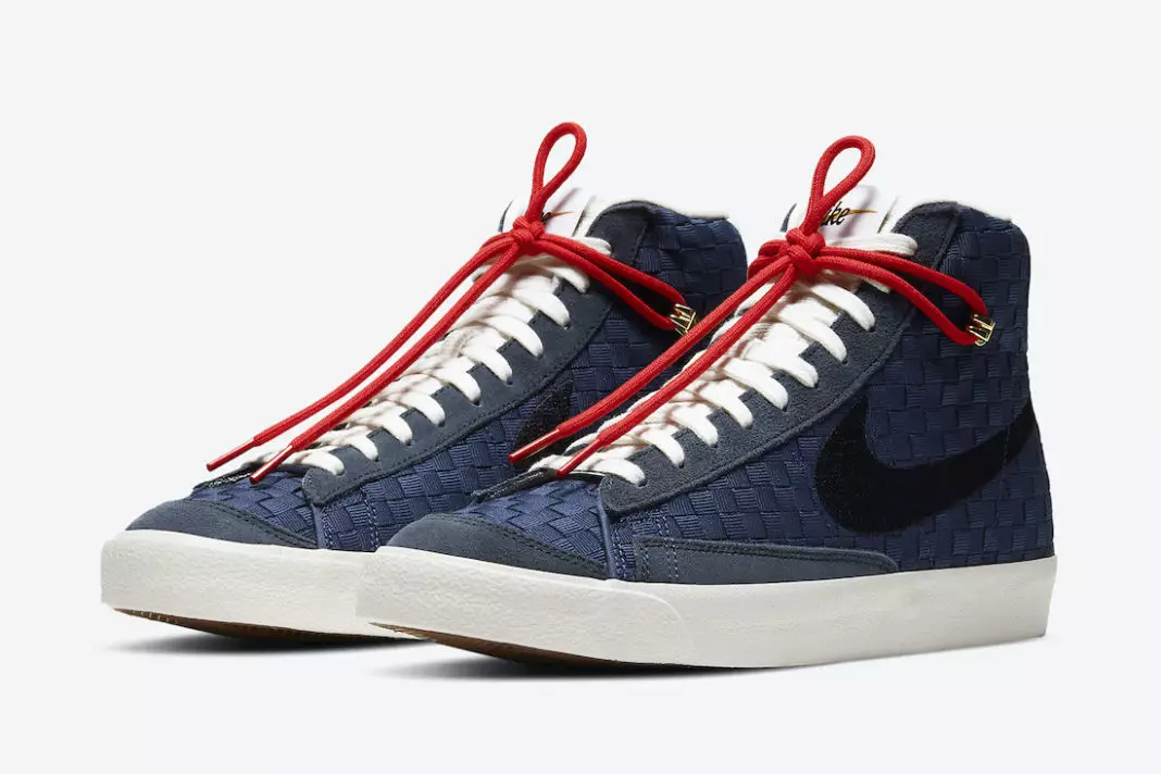 Nike Blazer Mid 77 Sashiko Navy Blue DD5486-492 Чыгарылган күнү