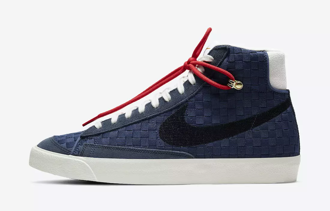 Nike Blazer Mid 77 Sashiko Marineblauw DD5486-492 Releasedatum