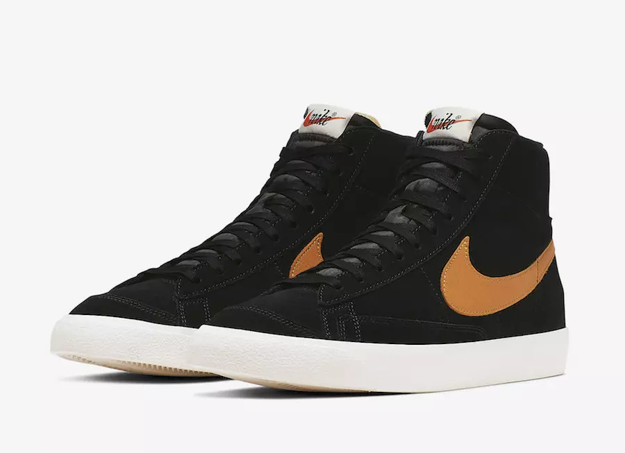 Nike Blazer Mid Vintage revine în negru și chihlimbar Rise