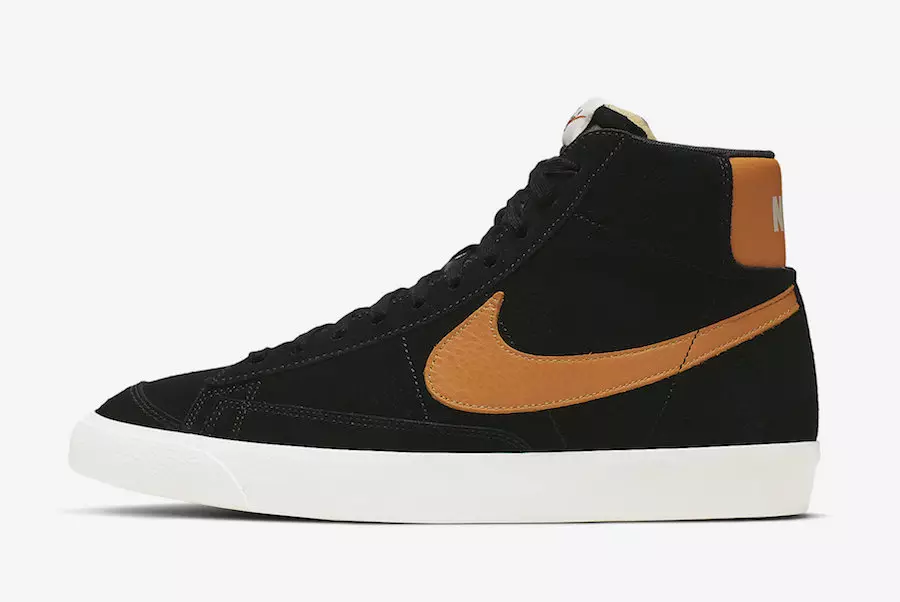 Nike Blazer Mëtt Vintage Black Amber Rise CJ9693-001 Release Datum