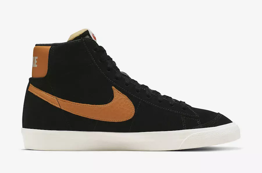 Nike Blazer Mid Vintage Black Amber Rise CJ9693-001 Fecha de lanzamiento