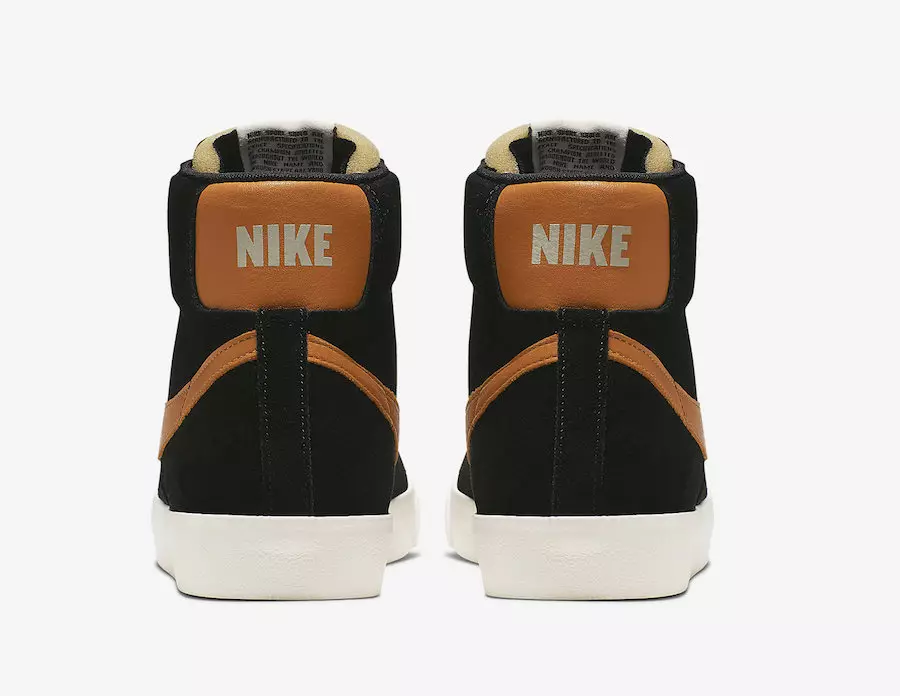 Nike Blazer Mid Vintage Black Amber Rise CJ9693-001 Buraxılış Tarixi