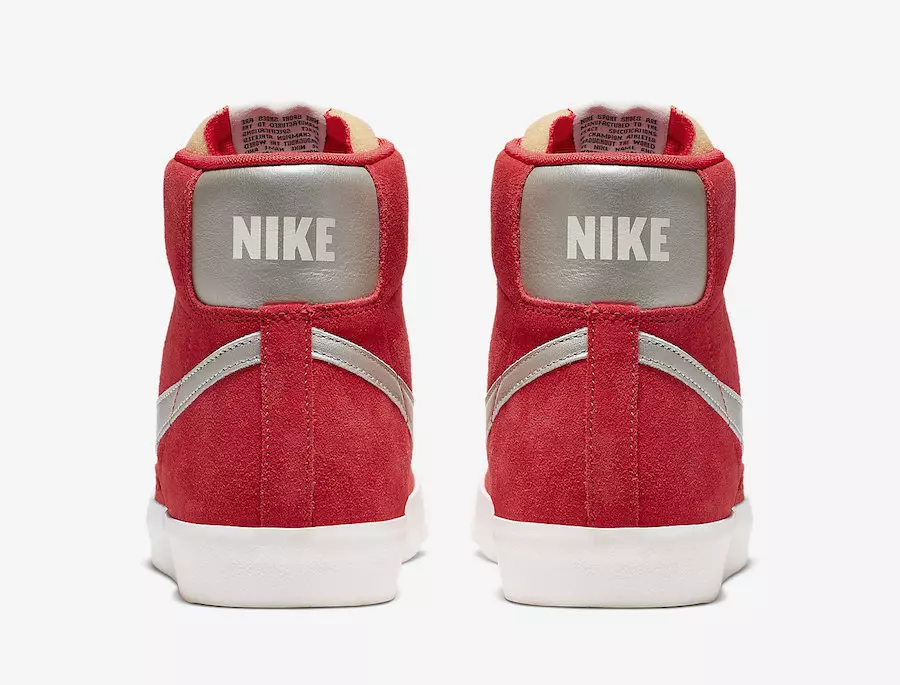 Nike Blazer Mid Vintage Rood Zilver CJ9693-600 Releasedatum