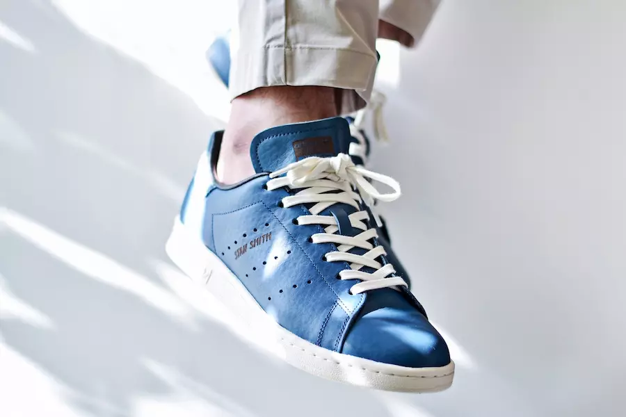 Kožená modrá adidas Stan Smith Horween