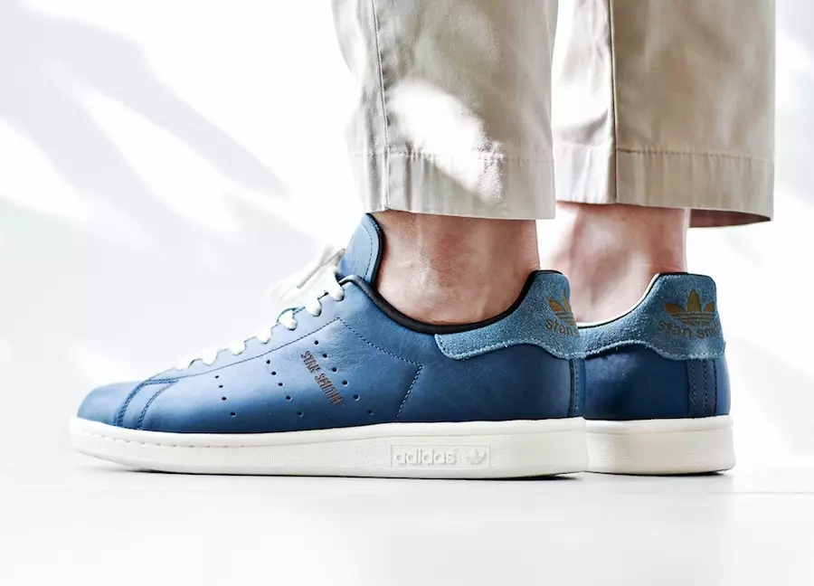 Modrá kůže adidas Stan Smith Horween