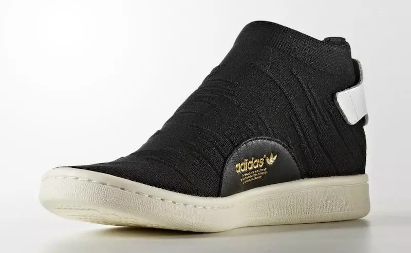 adidas Stan Smith წინდები Primeknit შავი მედიალური მხარე