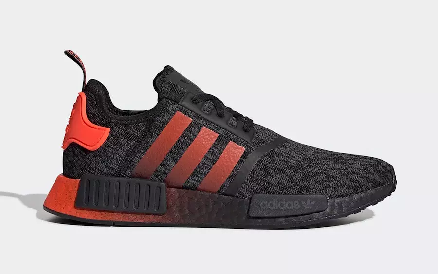 adidas NMD R1 Core Black Solar Red EG7953 Data ta 'Ħruġ