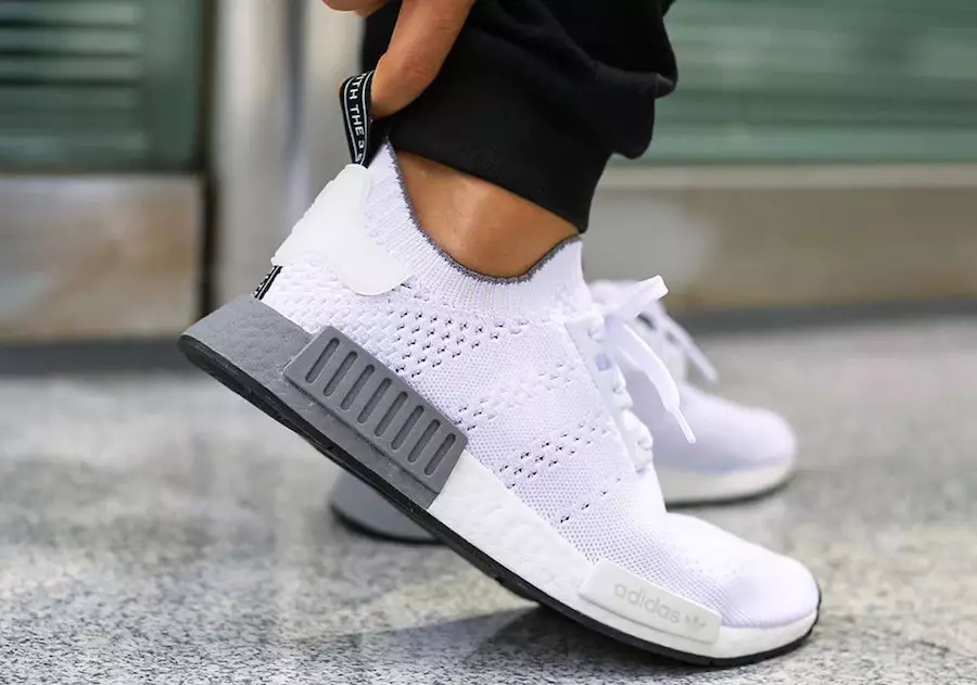 Adidas NMD R1 Primeknit ag Scaoileadh Le Treisiú Dhá-Thon