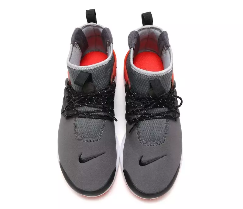 Nike Air Presto Mid Utility Grigio Scuro Max Arancio