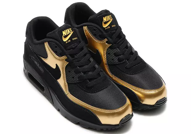 Черная золотая упаковка Nike Presto Air Max 90