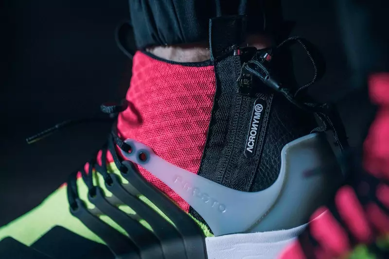 ACRONYM x NikeLab Air Presto Mid Neon