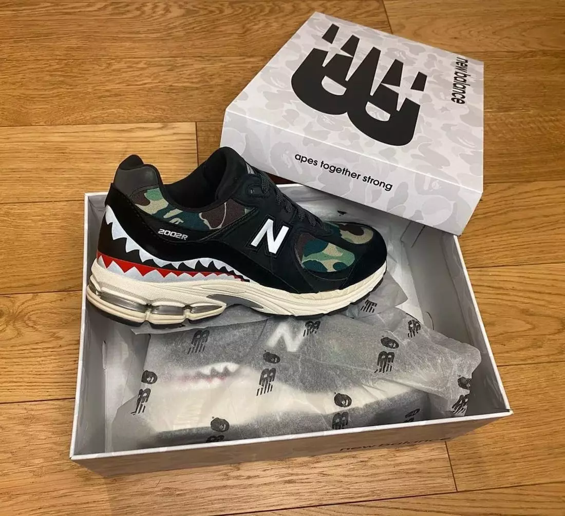 Bape New Balance 2002R Grøn udgivelsesdato