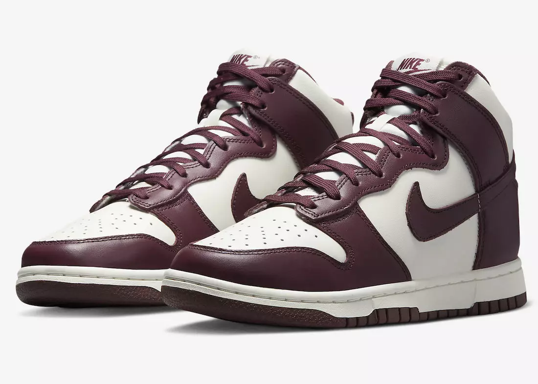 Offisielle bilder av Nike Dunk High "Bordeaux"