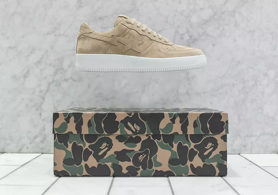 KITH x A Bathing Ape Bapesta KITH-STA თეთრი ქვიშის ზამში