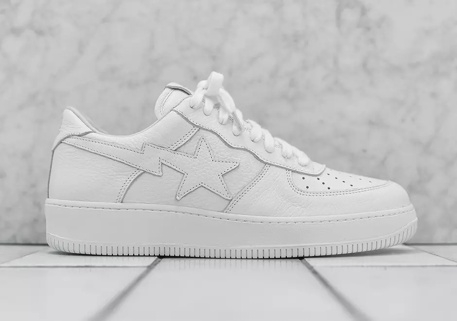 KITH x A Bathing Ape Bapesta KITH-STA White Sand Suede