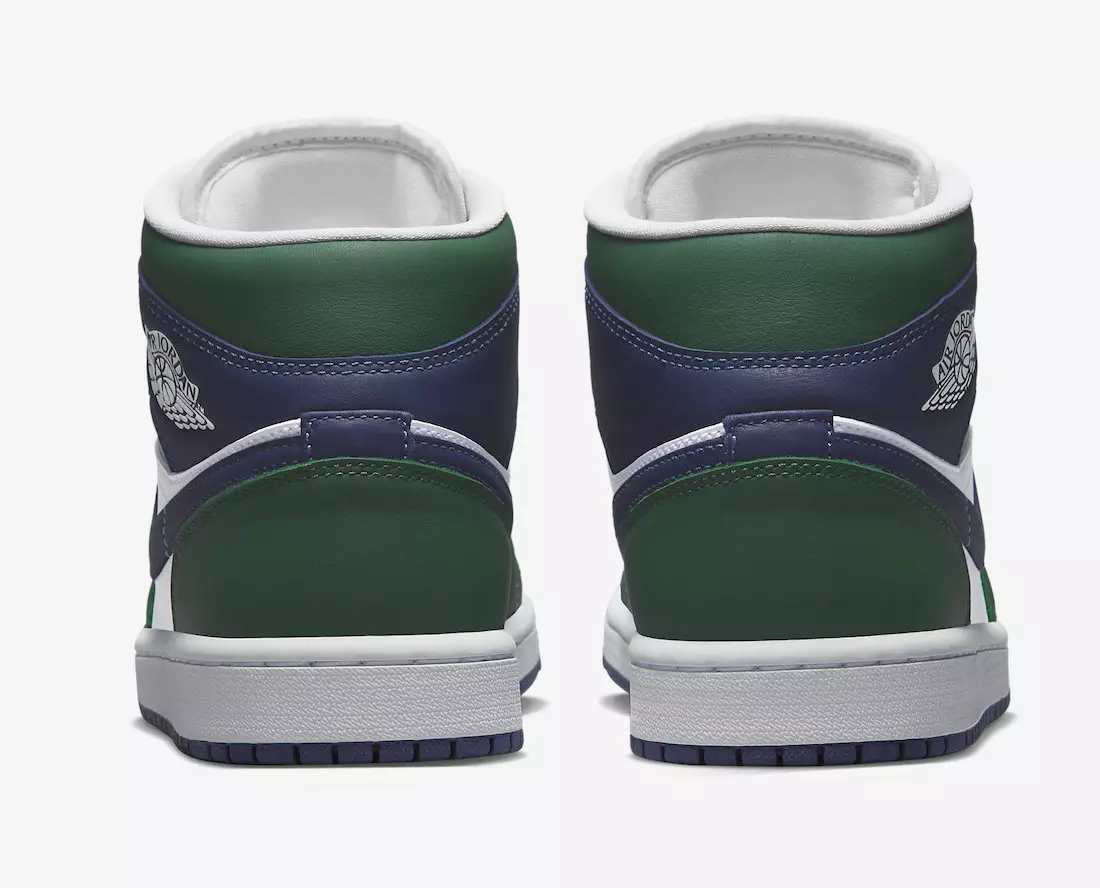 Air Jordan 1 Mid White Green Navy DZ5326-300 تاريخ الإصدار