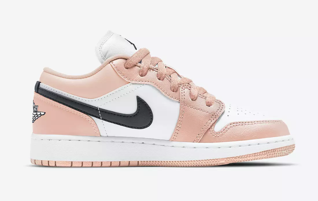 Air Jordan 1 Low GS Light Arctic Pink 553560-800 გამოშვების თარიღი