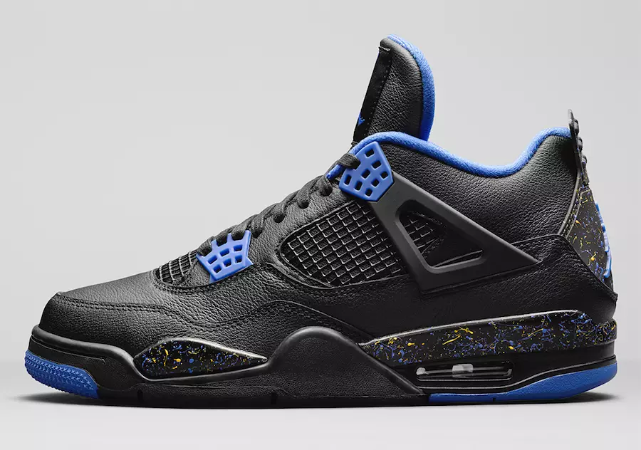 Дата выхода Air Jordan 4 Wings Black Blue Yellow 2019