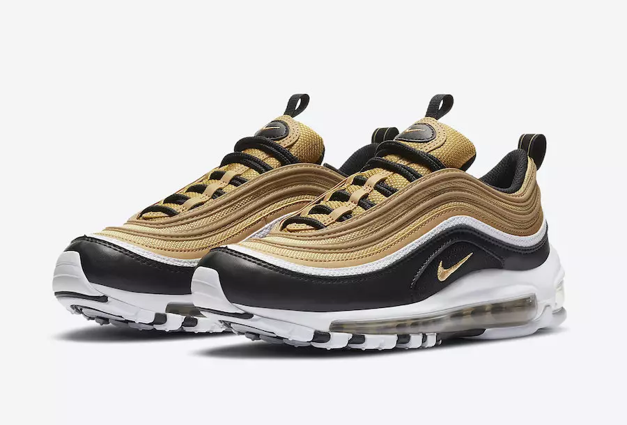 تاريخ الإصدار Nike Air Max 97 GS Gold Black White CZ9197-700