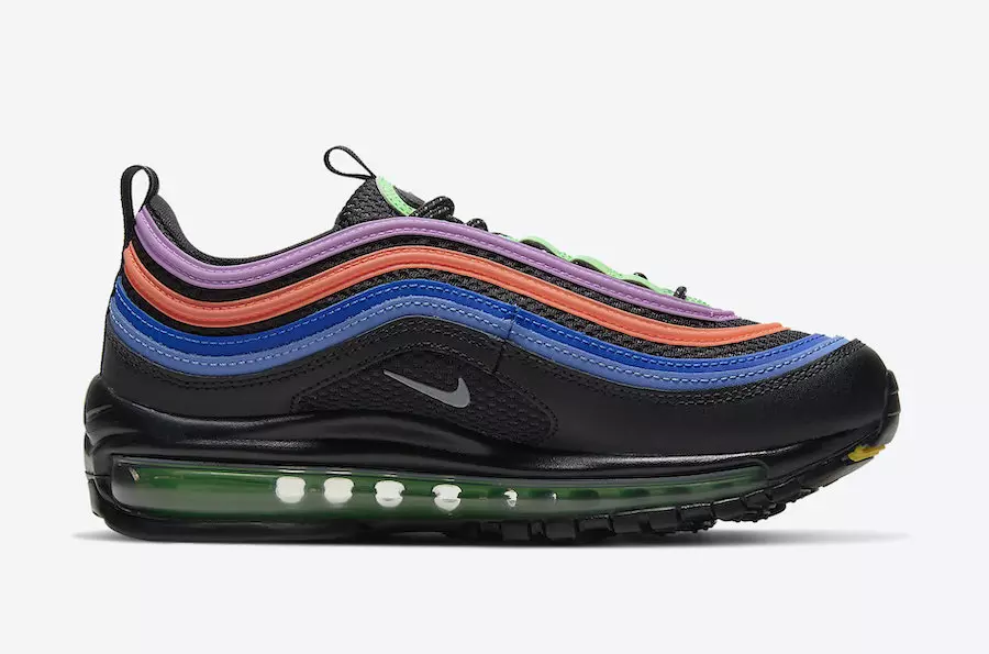 Tarehe ya Kutolewa ya Nike Air Max 97 Black Multicolor CW6028-001