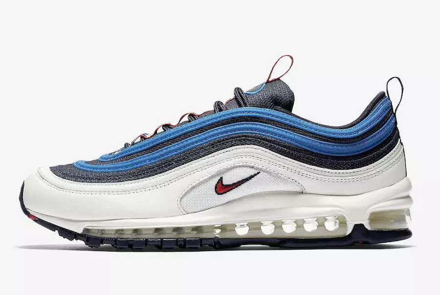 Nike Aer Max 97 Obsidian University Sail Dearg Réaltnéal Gorm AQ4126-400