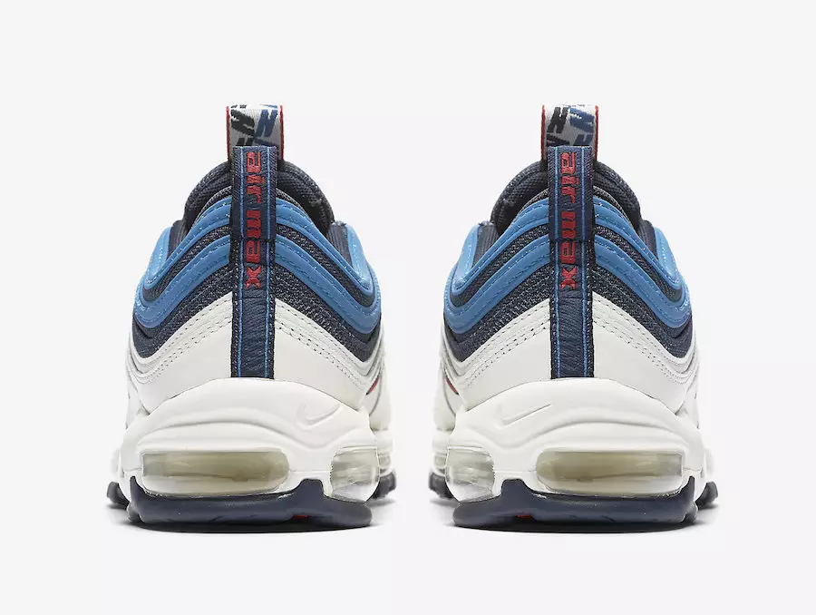 Nike Air Max 97 Chuo Kikuu cha Obsidian Red Sail Blue Nebula AQ4126-400