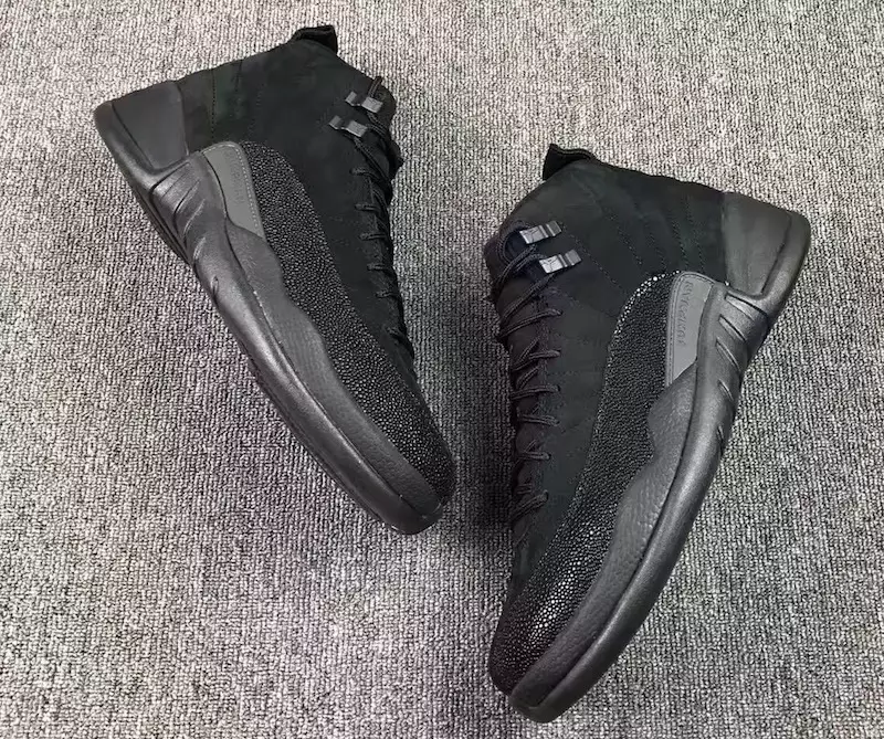 „Air Jordan 12 OVO Black Metallic Gold“ visų žvaigždžių savaitgalis 2017 m