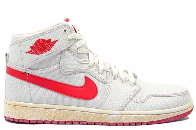 Air Jordan 1 Retro KO Merhaba Beyaz Varsity Kırmızı 2010