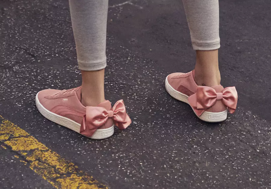 PUMA Rosett i mocka Rosa