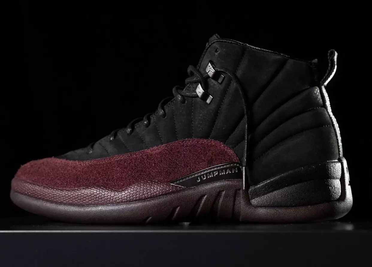 A Ma Maniere Air Jordan 12 Black Burgundy Crush DV6989-001 Julkaisupäivähinta