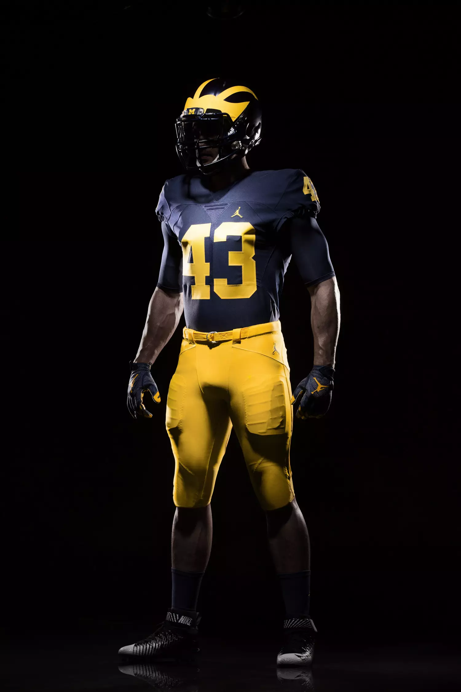 Divise da calcio dell'Air Jordan del Michigan