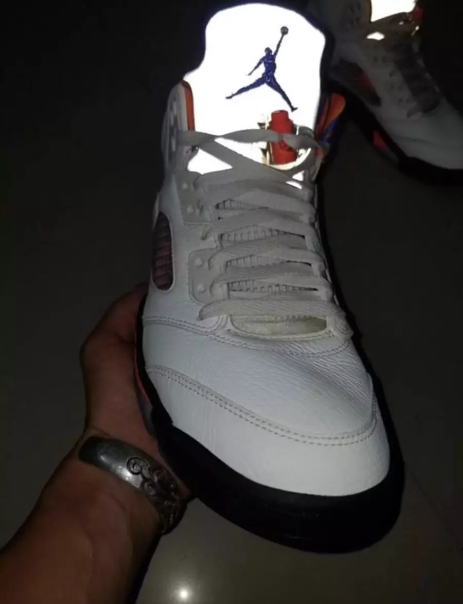 Air Jordan 5 Sail Orange Blue 136027-148