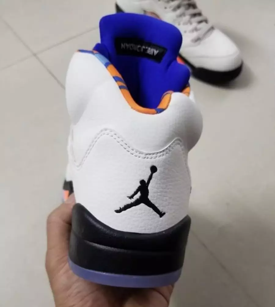 Air Jordan 5 Sail Narıncı Mavi 136027-148