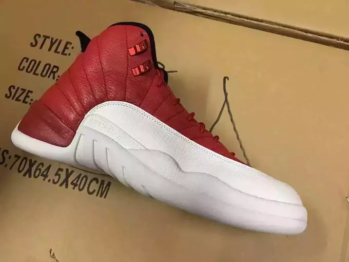 Air Jordan 12 Red Сафед Сиёҳ Санаи барориши